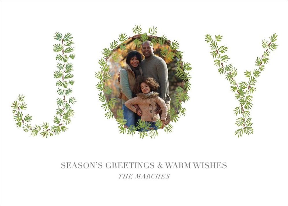 Joyous Trimmings Photo Card