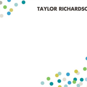 Color Confetti A6 Stationery