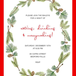 Delicate Firs Invitation