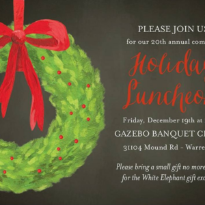 Wreath Holiday Invitation