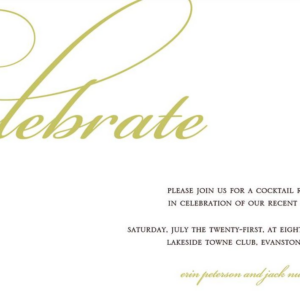 Celebrate Party Invitation
