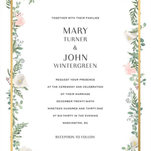 Lautaret Foil Wedding Invitation