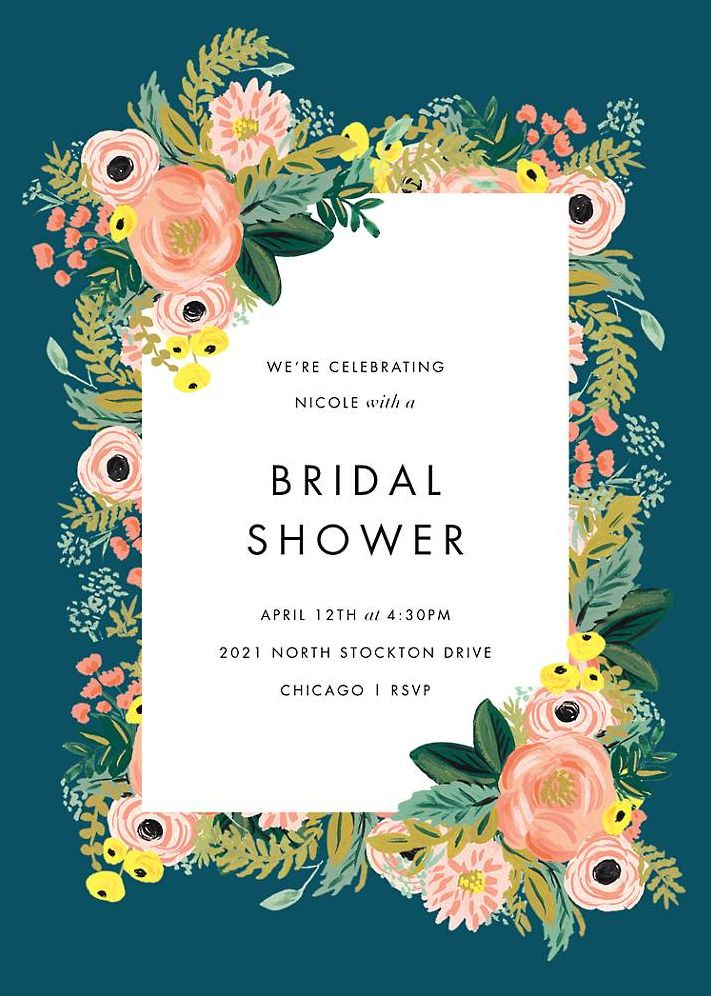 Spring Garden Bridal Shower Invitation
