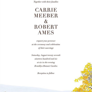 Buckhannon Wedding Invitation