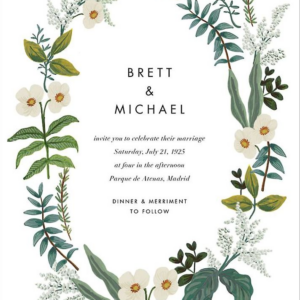 Meadow Garland Wedding Invitation