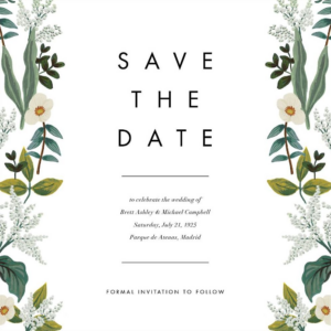 Meadow Garland Save the Date Card