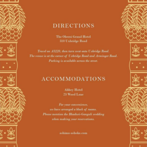 Vinayaka Information Card