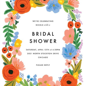 Mayday Bouquet Bridal Shower Invitation