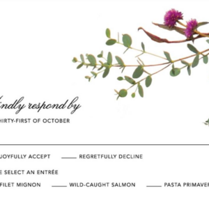 Fleurs Sauvages Response Card