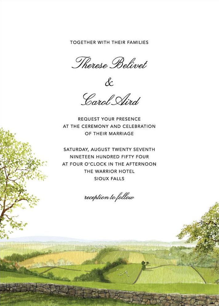 Devonshire Wedding Invitation