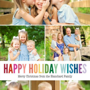 Rainbow 6 Holiday Multi-Photo Card