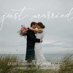 619447698.png Just Married Wedding Announcement