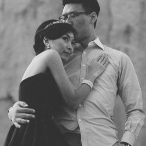 Full-Page Photo V Wedding Invitation