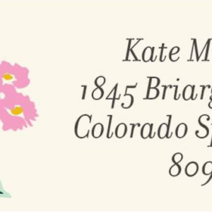 Cottage Rose Return Address Label
