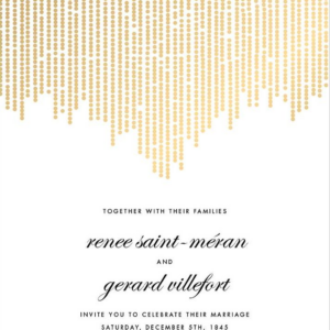 619447800.png Josephine Baker Foil Wedding Invitation