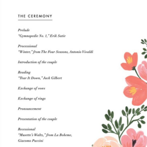 Pastel Petals Program