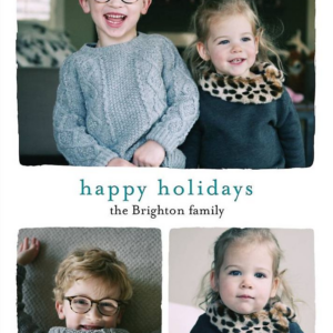 Chic Happy Holidays Photo Card