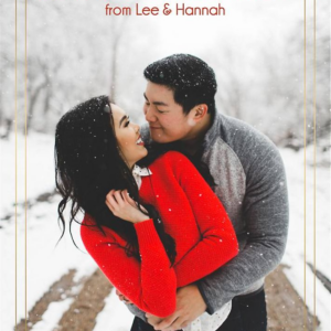 619447814.png Duo Border Holiday Photo Card Vertical