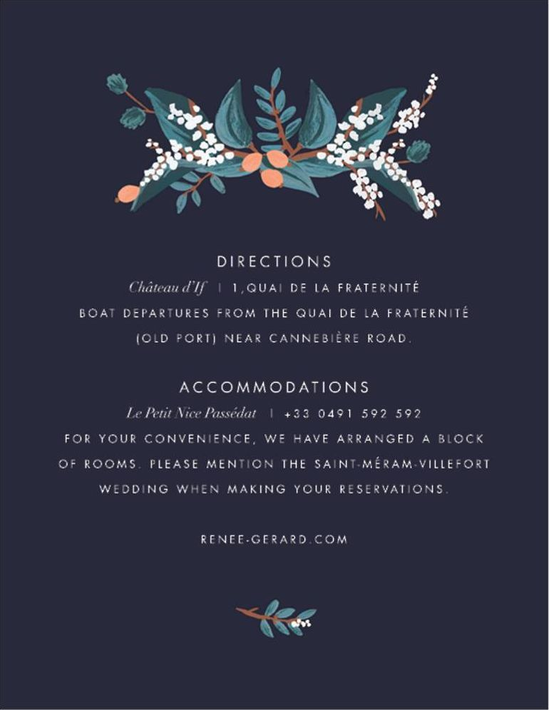 Mandarin Grove Information Card