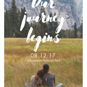 Our Journey Begins Photo Save the Date Card
