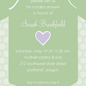 Onesie Baby Shower Invitation