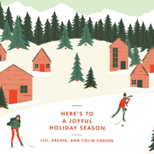 619447888.png Holiday Hockey Holiday Photo Card