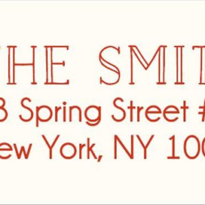 Micro Floral Holiday Return Address Label