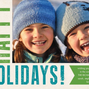 Happy Holidays Poster Photo Card