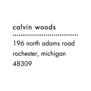 Dotted Rule Single Custom Stamp Set