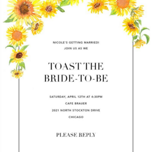 Heirloom Bridal Shower Invitation