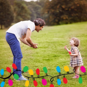 Lights Twisted on Dasher's Paw Photo Card