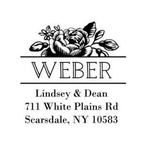 Vintage Floral Custom Stamp Set