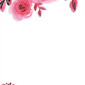 Watercolor Floral A6 Stationery