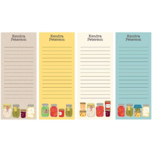 Canning Jars Personalized List Pads