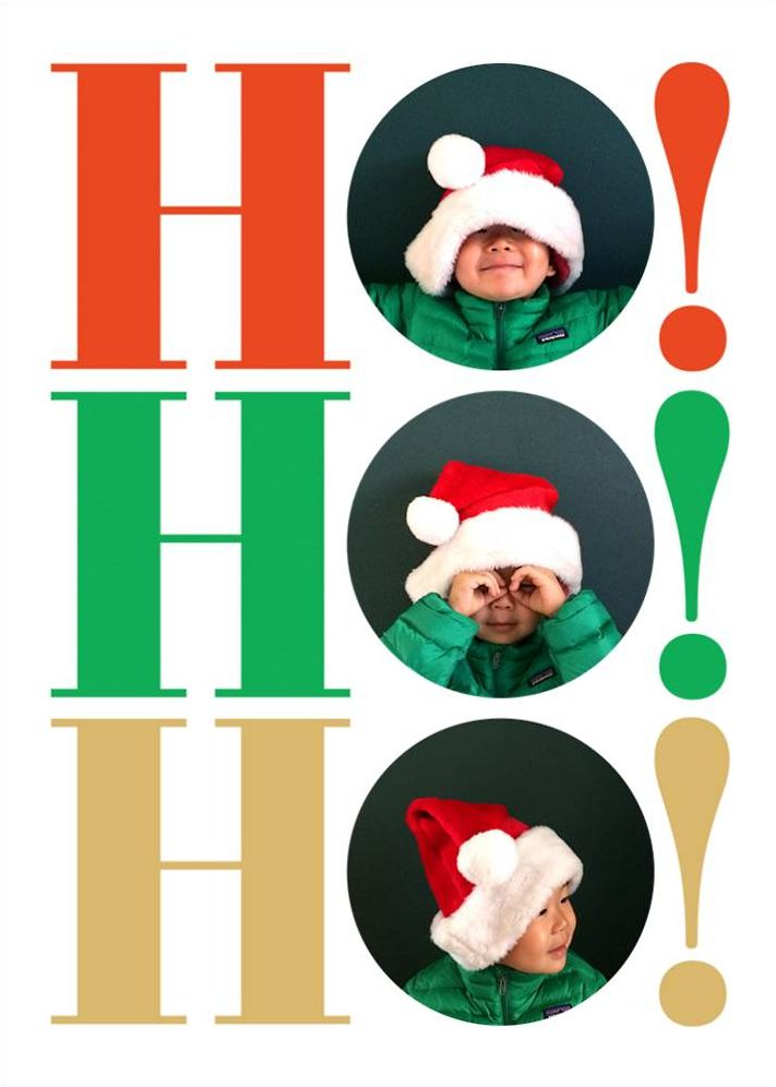 Ho Ho Ho Photo Card
