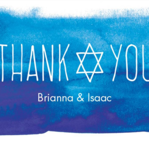 Hanukkah Watercolor Thank You Notes