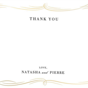 Plume Tall Foil Stationery