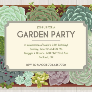 Garden Party Invitation