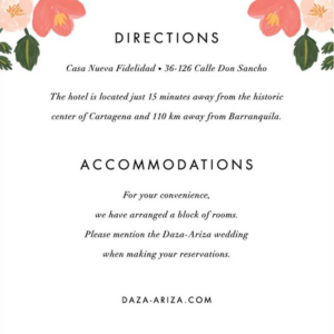 Pastel Petals Information Card