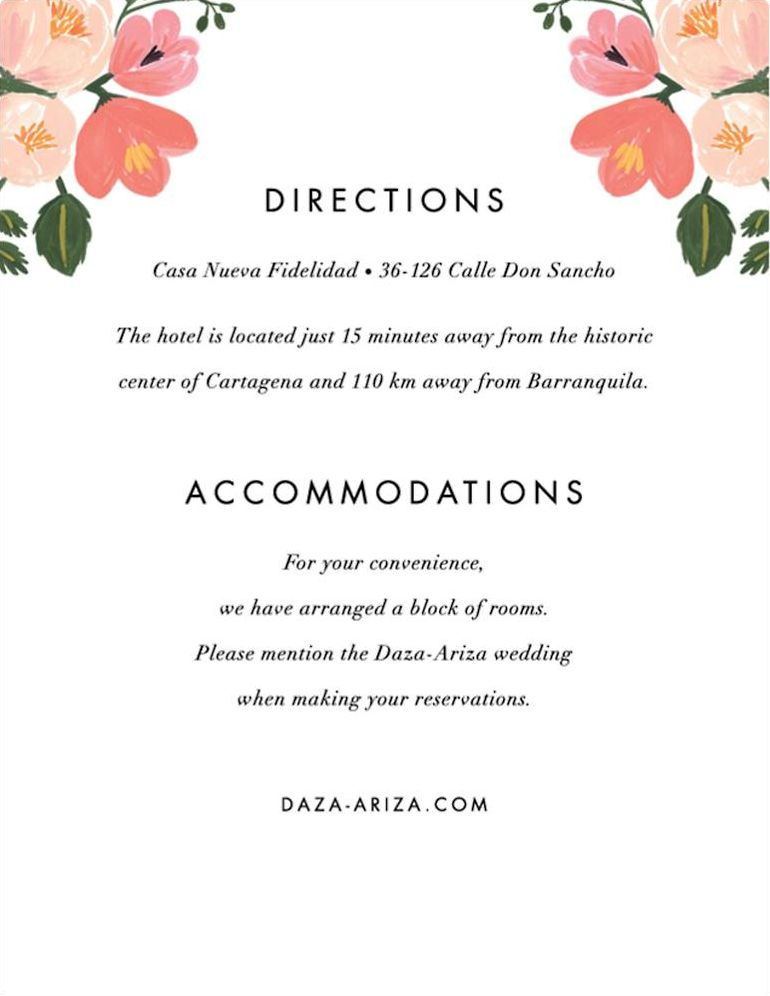 Pastel Petals Information Card
