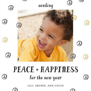 Let's Take a Chance Metallic Photo Card