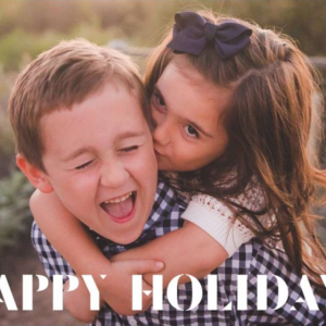 Stenciled Celebration Photo Card