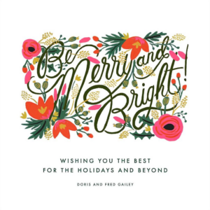 Merry, Bright and Blooming Photo Card
