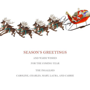 Reindeer Ride Photo Card