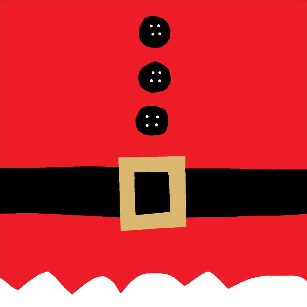Ho Ho Ho Santa Belt Holiday card