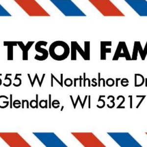 Air Mail Return Address Label