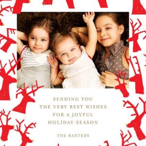 Six-Point Buck Perspective Photo Card