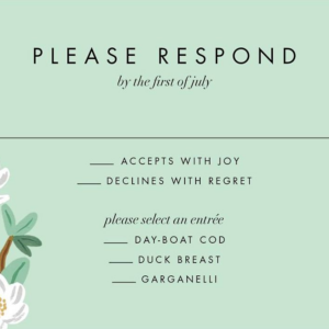 Tea Tree Response Card