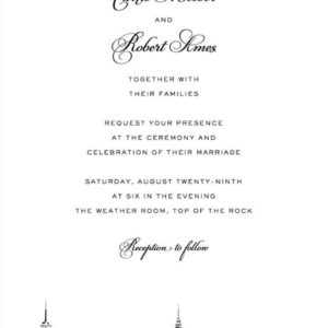 City Lights II Wedding Invitation