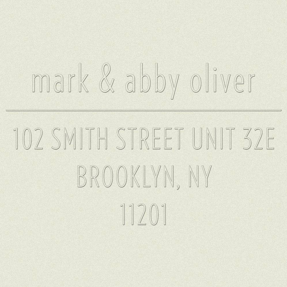 Return Address Embosser - Lowercase with Ampersand